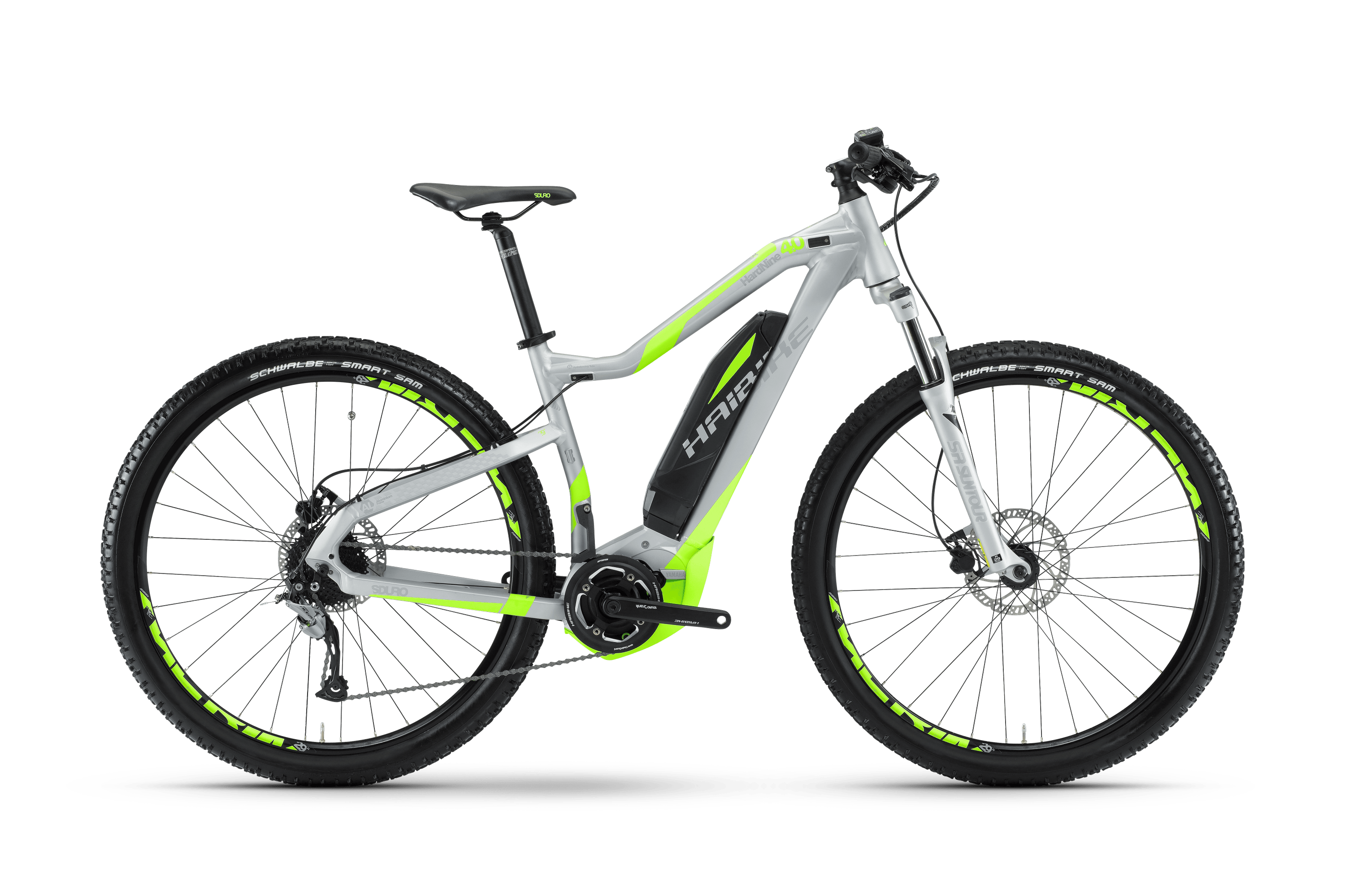 Электровелосипед HAIBIKE Sduro HardNine 4.0 400 Wh. (серебристый) (2017)