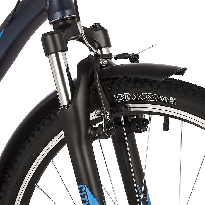 Велосипед STINGER Horizont STD 28&quot;, Al, V-Brake, 21-Speed (синий) (2021)