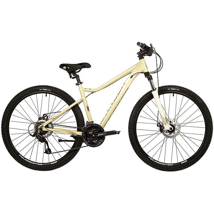 Велосипед STINGER Laguna Evo SE 27.5", Al, M-Disk Brake, 21-Speed (бежевый) (2022)