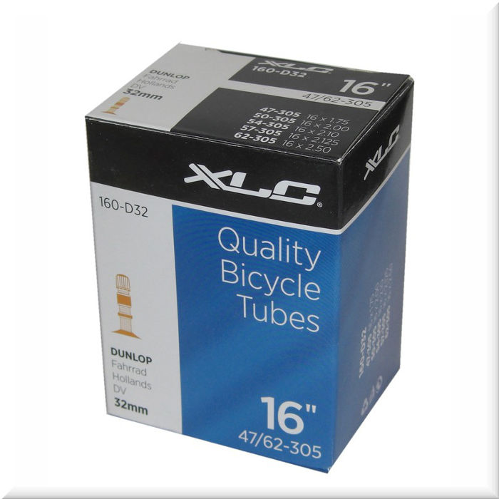 Камеры XLC Bicycle tubes 16"_1,75/2,125 DV 32 мм