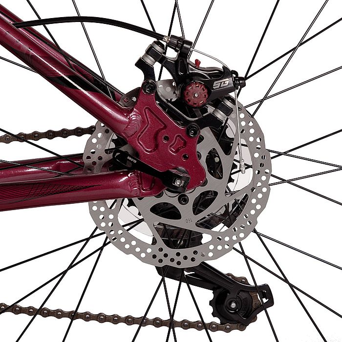 Велосипед горный (MTB) STINGER Laguna Evo 26", Al, M-Disk Brake, 21-Speed (красный)