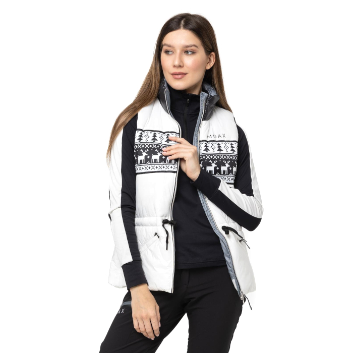 Жилет утепленный женский MOAX Laura Dupont (белый)