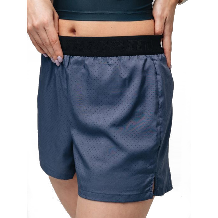 Шорты для бега женские NONAME Speed Tech 2IN1 (темно-синий)