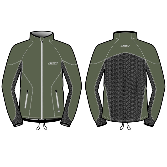 Куртка разминочная KV+ Lahti Jacket (серый/зеленый)