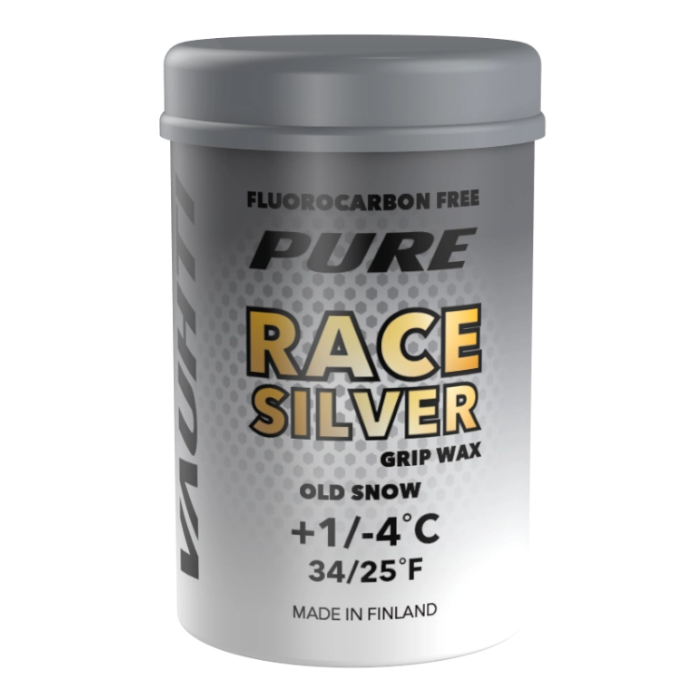 Мазь держания, твердая VAUHTI RACE Old Snow Silver (+1°С -4°С) 45 г.