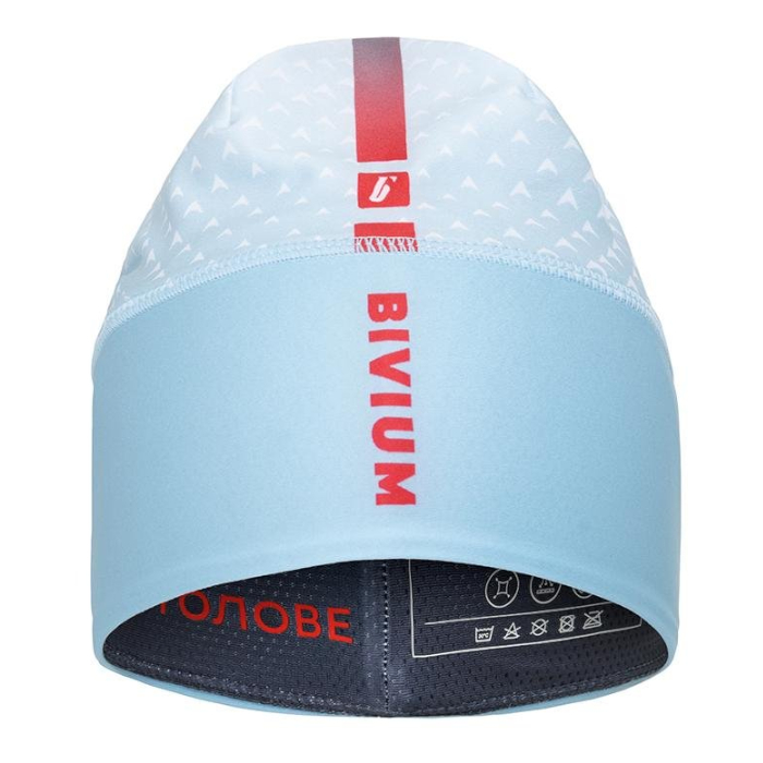Шапка гоночная BIVIUM Энергия 3.0 (белый/красный/синий)