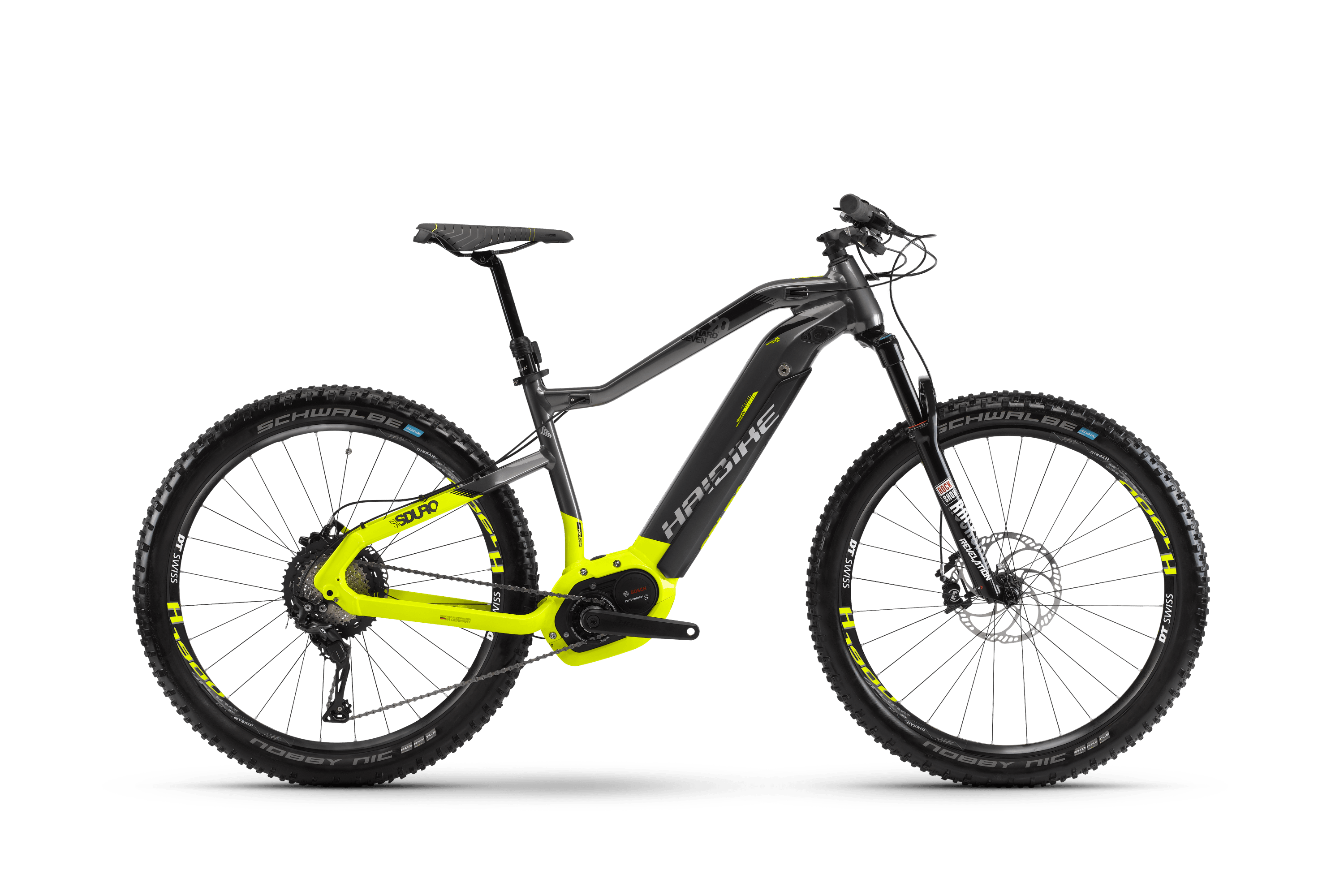 Электровелосипед HAIBIKE Sduro HardSeven 9.0 500 Wh. (черно/желтый) (2018)