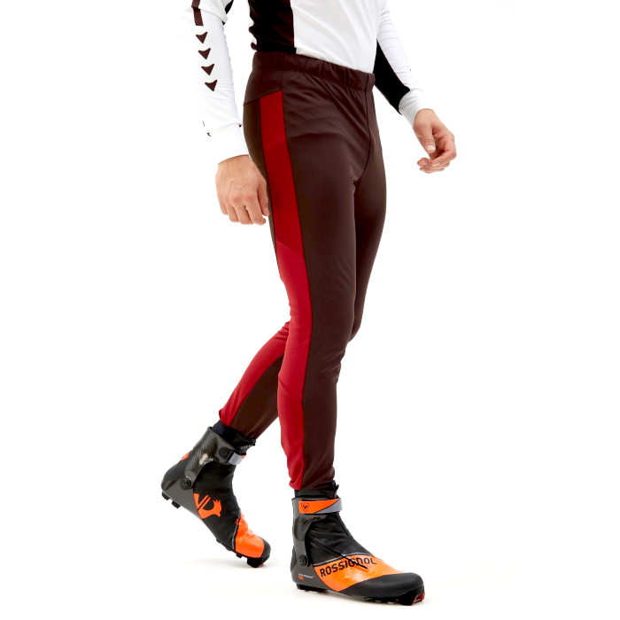 Тайтсы BIVIUM СноуРан (бордовый/коричневый)