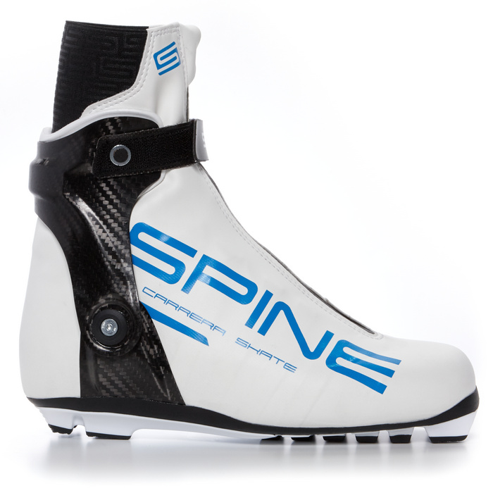 Лыжные ботинки SPINE NNN Carrera Skate (598/2 S) (белый/голубой)