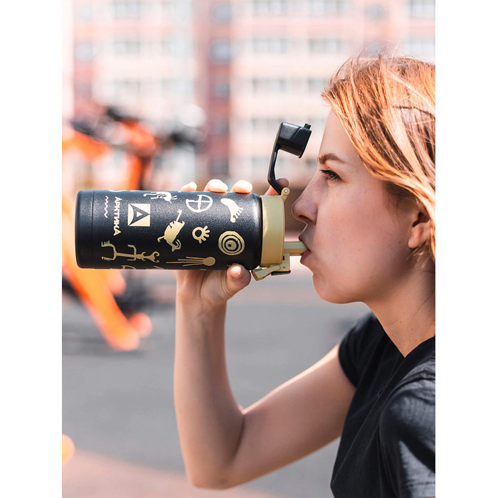 Термокружка Арктика сититерм вакуумная, 0,5 л (черный)