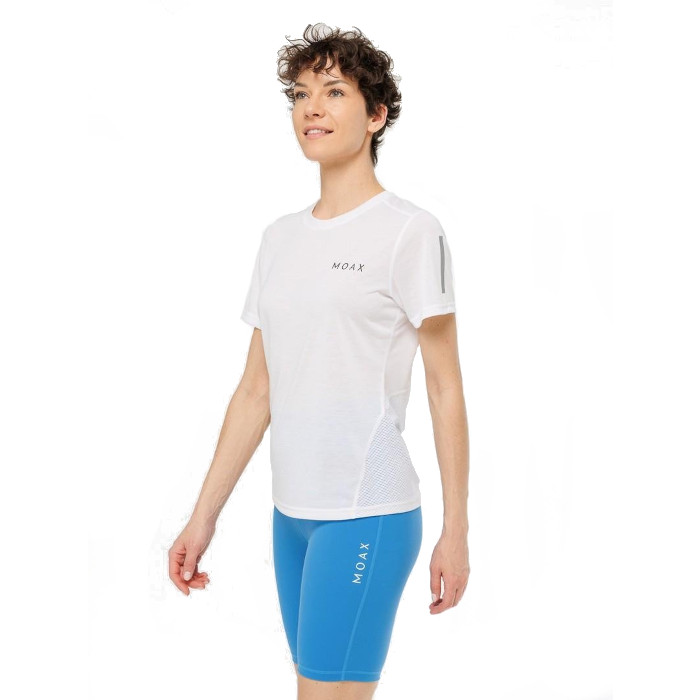 Футболка для бега женская MOAX Motion Mesh (белый)