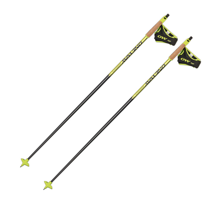 Лыжные палки ONEWAY (OZ46220) Premio SLG Jr. (Карбон 50%+Стекло 50%) (черный/желтый)