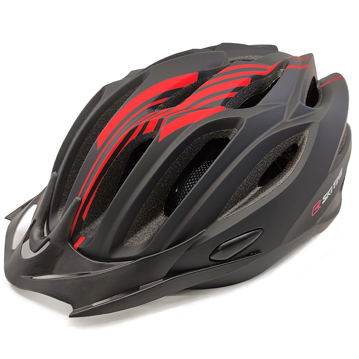 Шлем для лыжероллеров SKI TIME Roller Ski (черный/красный)