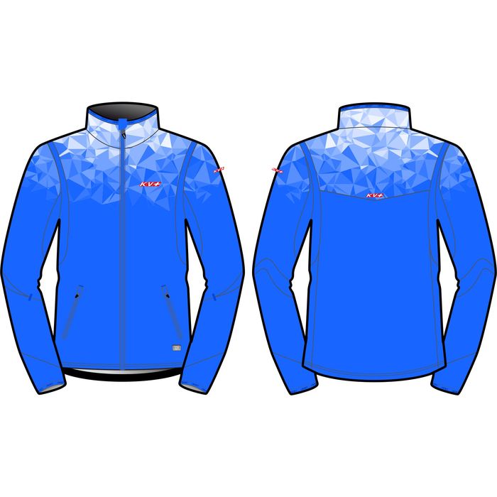 Куртка разминочная KV+  Tornado Jacket (голубой/белый)