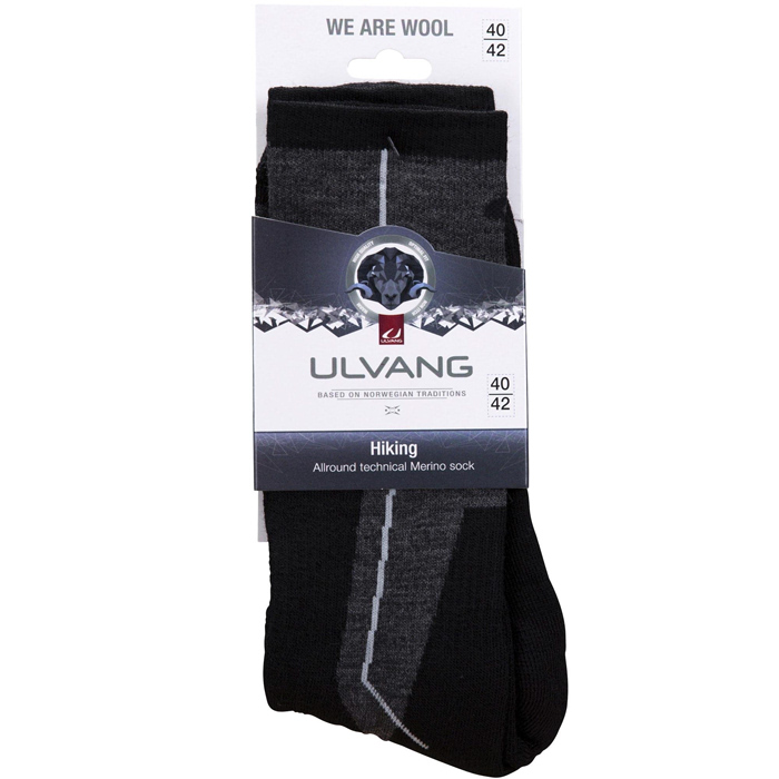 Носки лыжные ULVANG Hiking (черный/серый)