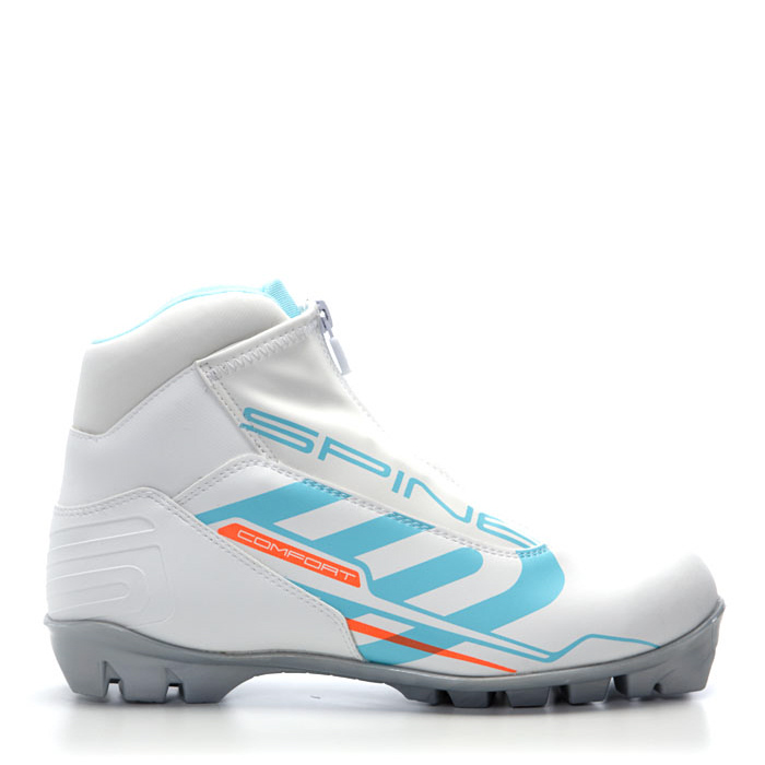 Лыжные ботинки SPINE NNN Comfort (83/4) (белый/бирюзовый)