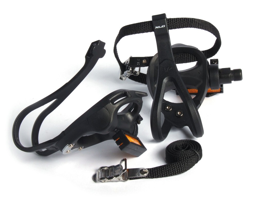 Педали XLC Road-Pedal PD-R01with hooks and straps, black SB-Plus 