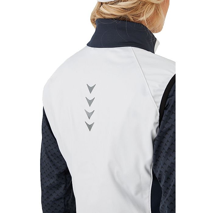 Куртка разминочная женская BIVIUM Баланс (белый/синий)
