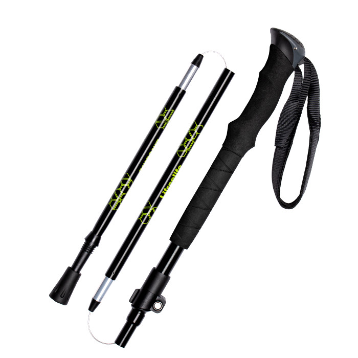 Палки для скандин. ходьбы SPINE (SL-36E-5-135) телескоп. 3-х секц., складные, до 1,35 м. (Алюминий)