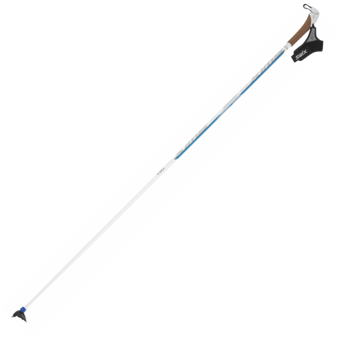 Лыжные палки SWIX (RC410) Cross CT4 (Карбон 65%+Стекло 35%) (белый/синий)