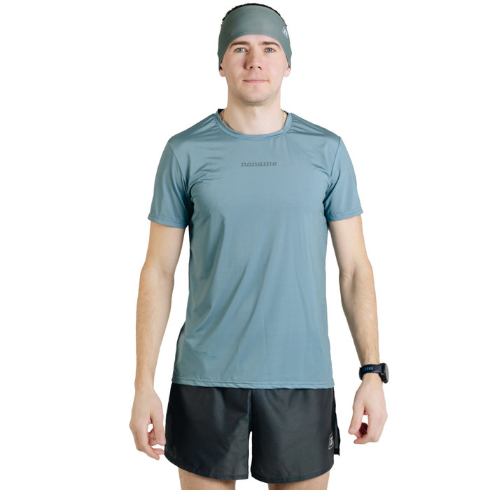 Шорты для бега NONAME Waft (серый/зеленый)