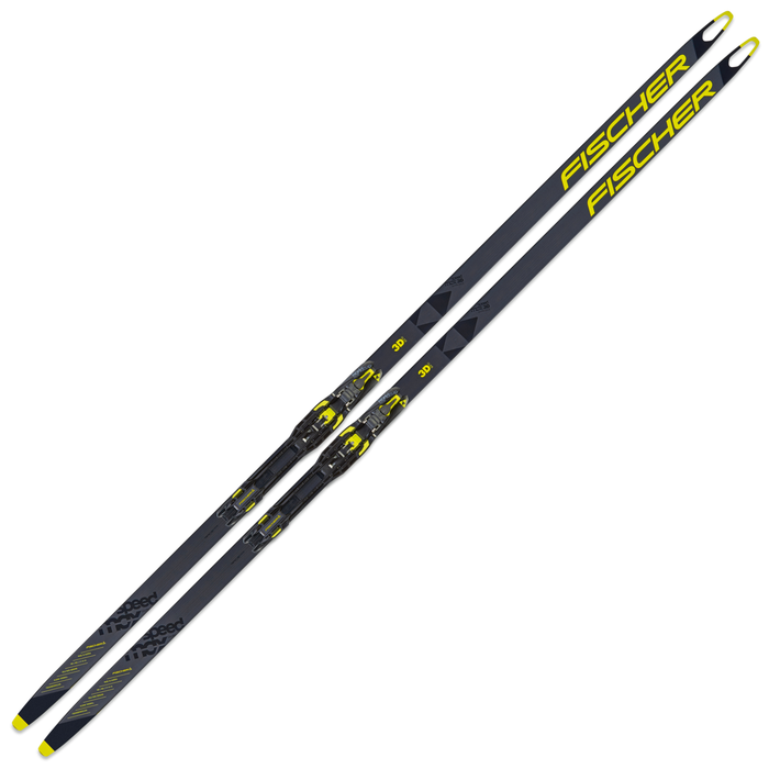 Лыжи беговые FISCHER Speedmax 3D SK Plus Medium Hole IFP (черный/желтый)