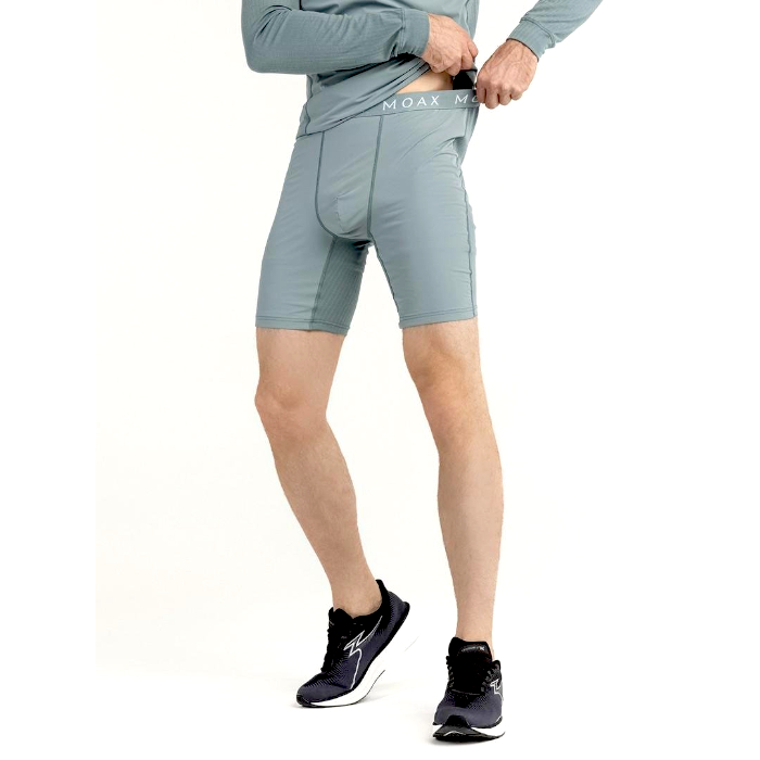 Боксеры MOAX Race Wind Long (серый/зеленый)