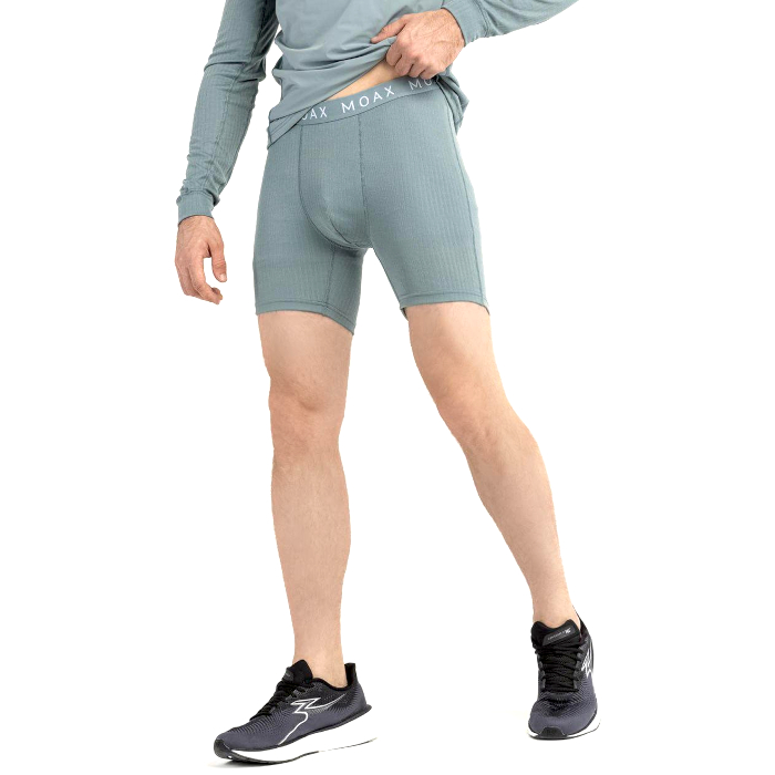 Боксеры MOAX Race (2 пары) (серый/зеленый)