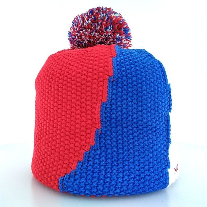 Шапка вязаная NORDSKI Knit (красный/синий)