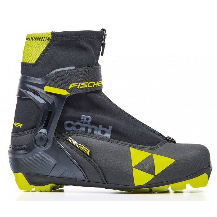 Лыжные ботинки FISCHER NNN JR Combi (S40420) (черный/желтый)