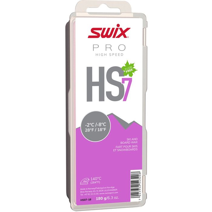 Парафин углеводородный SWIX HS7 Violet (-2°С -8°С) 900 г. (5х180 г.)