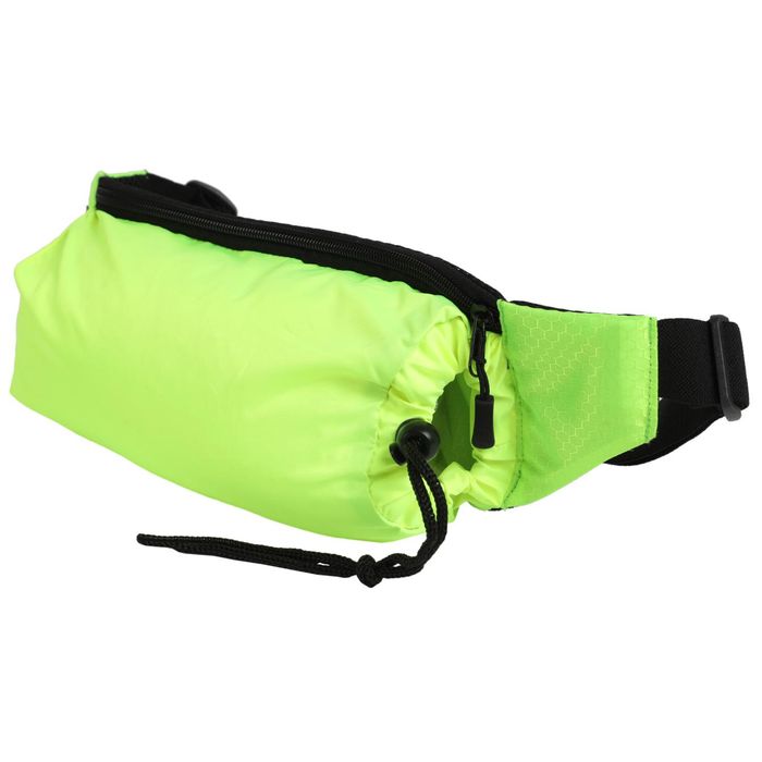 Подсумок для бегуна POWERUP с карманом для бутыли (зеленый)