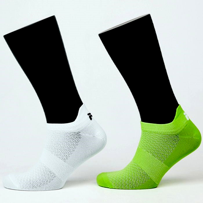 Носки для бега NORDSKI Race (2 пары) (белый/лимонный)