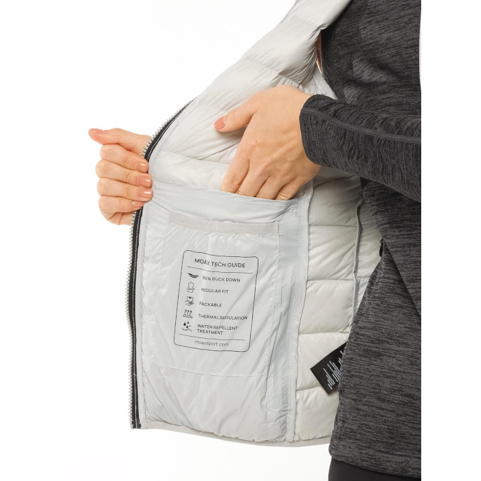 Жилет утепленный женский MOAX Igora Light Pack (светло-серый)