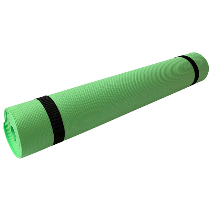Коврик для йоги SPORTEX (ЭВА, 173х61х0,4 см) (зеленый)
