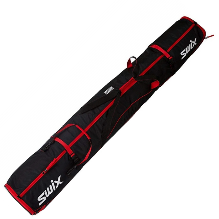 Чехол для беговых лыж SWIX универсальный (красный/черный)