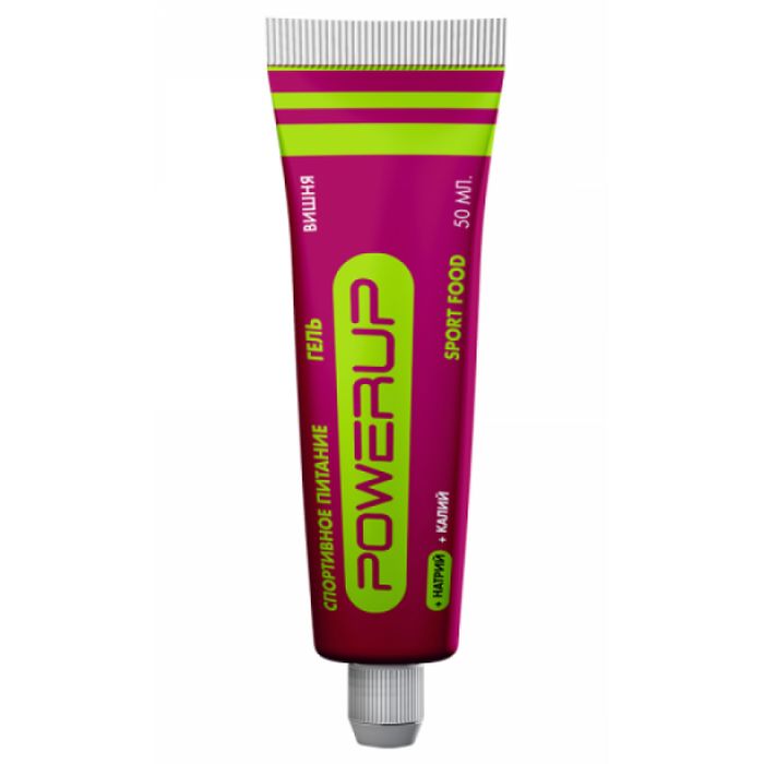 Энергетический гель POWERUP в тубе (Вишня) 50 мл.