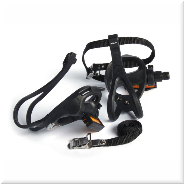 Педали XLC Road-Pedal PD-R01with hooks and straps, black SB-Plus 