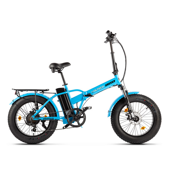 Электровелосипед VOLTECO CYBER 500 Wh (синий) (2020)