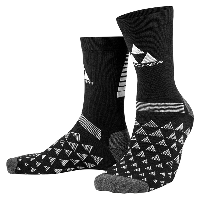 Носки лыжные FISCHER Nordic (черный/зеленый)