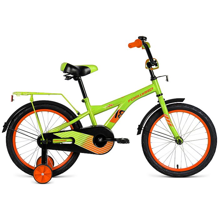 Велосипед FORWARD Crocky 18 (зеленый/оранжевый) (20-21)