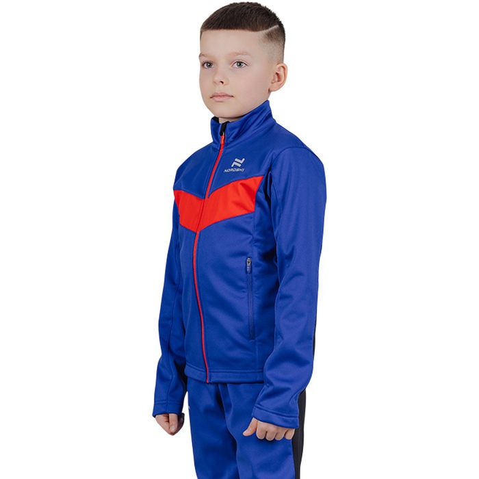 Куртка разминочная Jr. NORDSKI Base (красный/синий)
