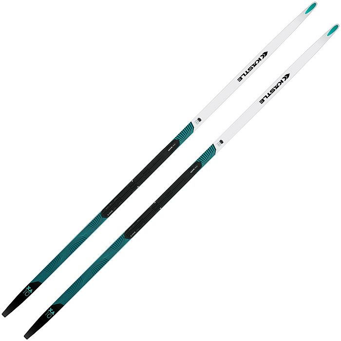 Лыжи беговые KASTLE XA10 CL Crown (Medium) (черный/бирюзовый)