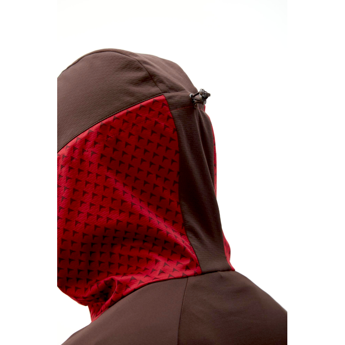 Куртка тренировочная BIVIUM СноуРан (бордовый/коричневый)