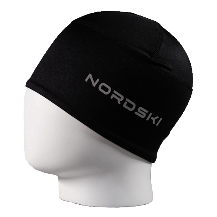 Шапка тренировочная NORDSKI Warm (черный/белый)
