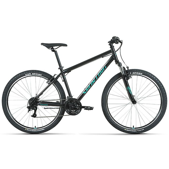 Велосипед FORWARD Sporting 27,5 1.2 (черный/бирюзовый) (2022)