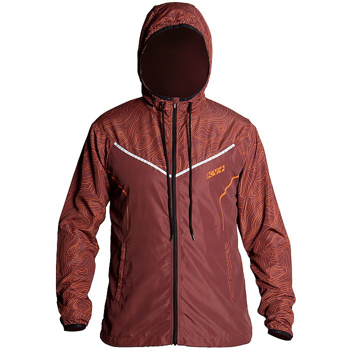 Ветровка для бега KV+ Breeze Wave (бордовый)