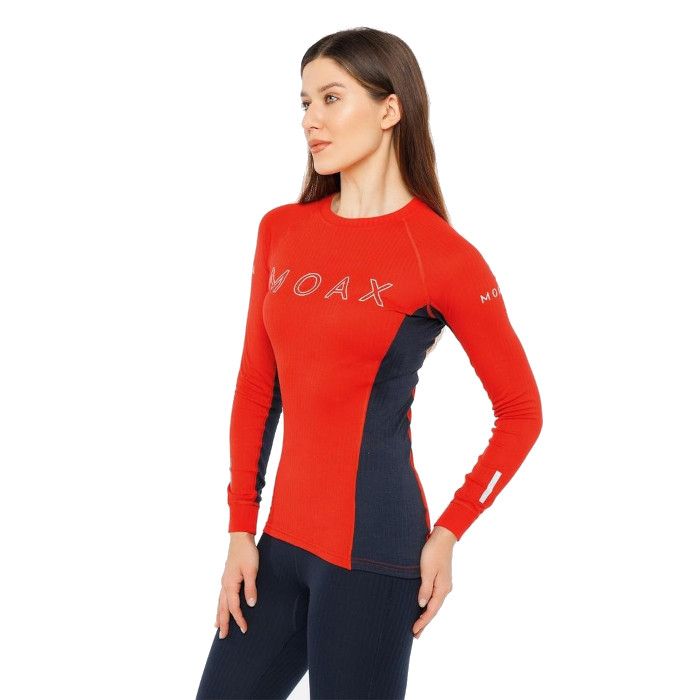 Термофутболка женская MOAX Race LS (красный/синий)