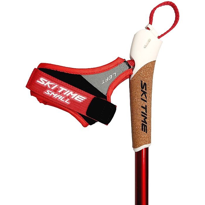 Лыжные палки SKI TIME Progressive Sport (Карбон 100%) (красный)