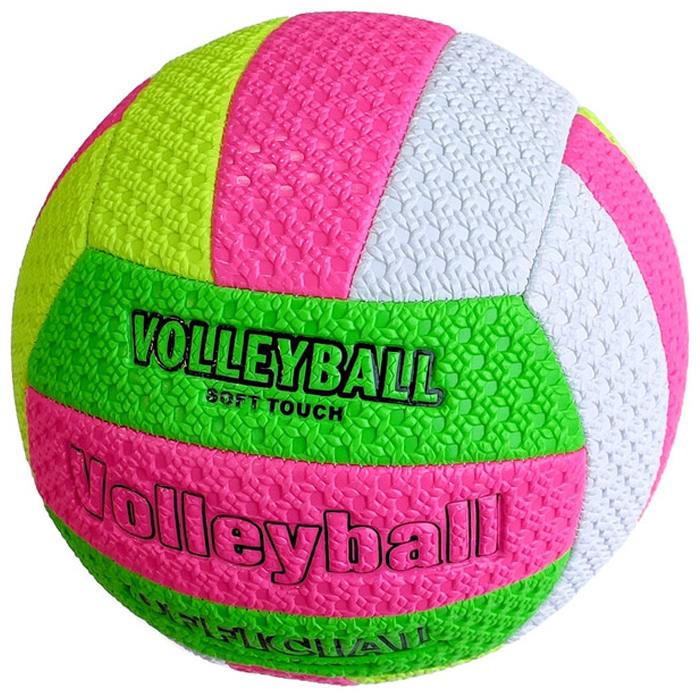 Мяч волейбольный SPORTEX (пляжный TPU 2.5, 280 гр.) (белый/розовый)